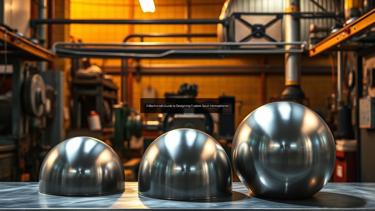 spun aluminum spun metalworking hemisphere iron